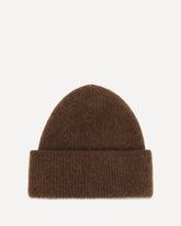 Gros Grain Ribbed Beanie - BROWN | Base Blu