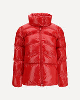 Glossy quilted Puffer Jacket - RED | Base Blu