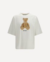 Bear print T-shirt - WHITE | Base Blu