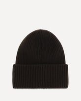Wool and cashmere-blend Beanie - BROWN | Base Blu