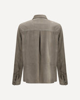 Suede Shirt - KHAKI  | Base Blu