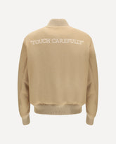 Cashmere Bomber Jacket - BROWN | Base Blu