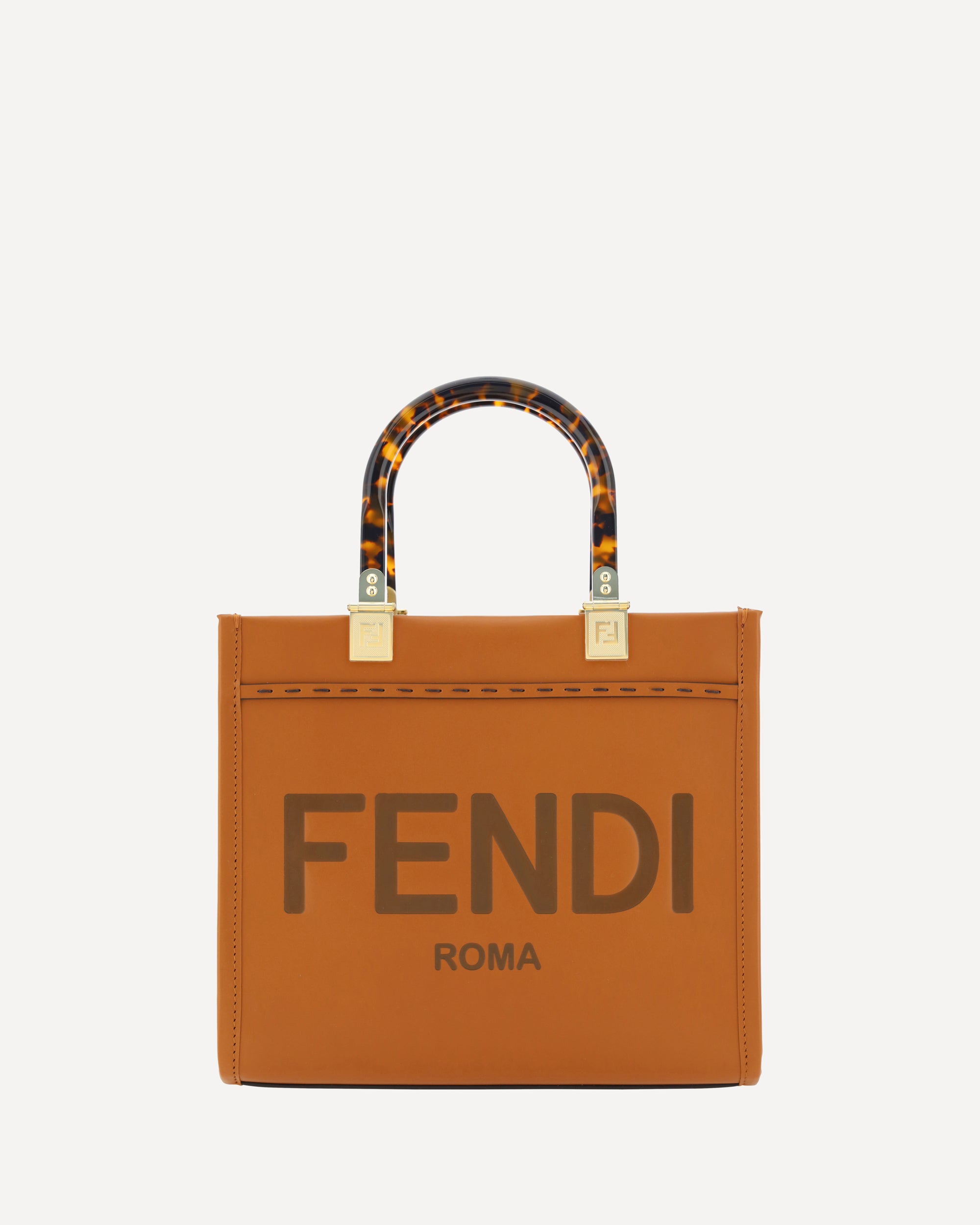 FENDI Sunshine Small Shoulder Bag BROWN | Base Blu