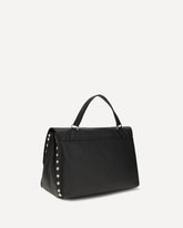 Medium Postina Daily Handbag - BLACK | Base Blu