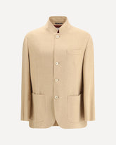 Giacca Camicia in cashmere e vigogna - BEIGE | Base Blu