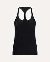 Silk-blend ribbed jersey Tank Top - BLACK | Base Blu
