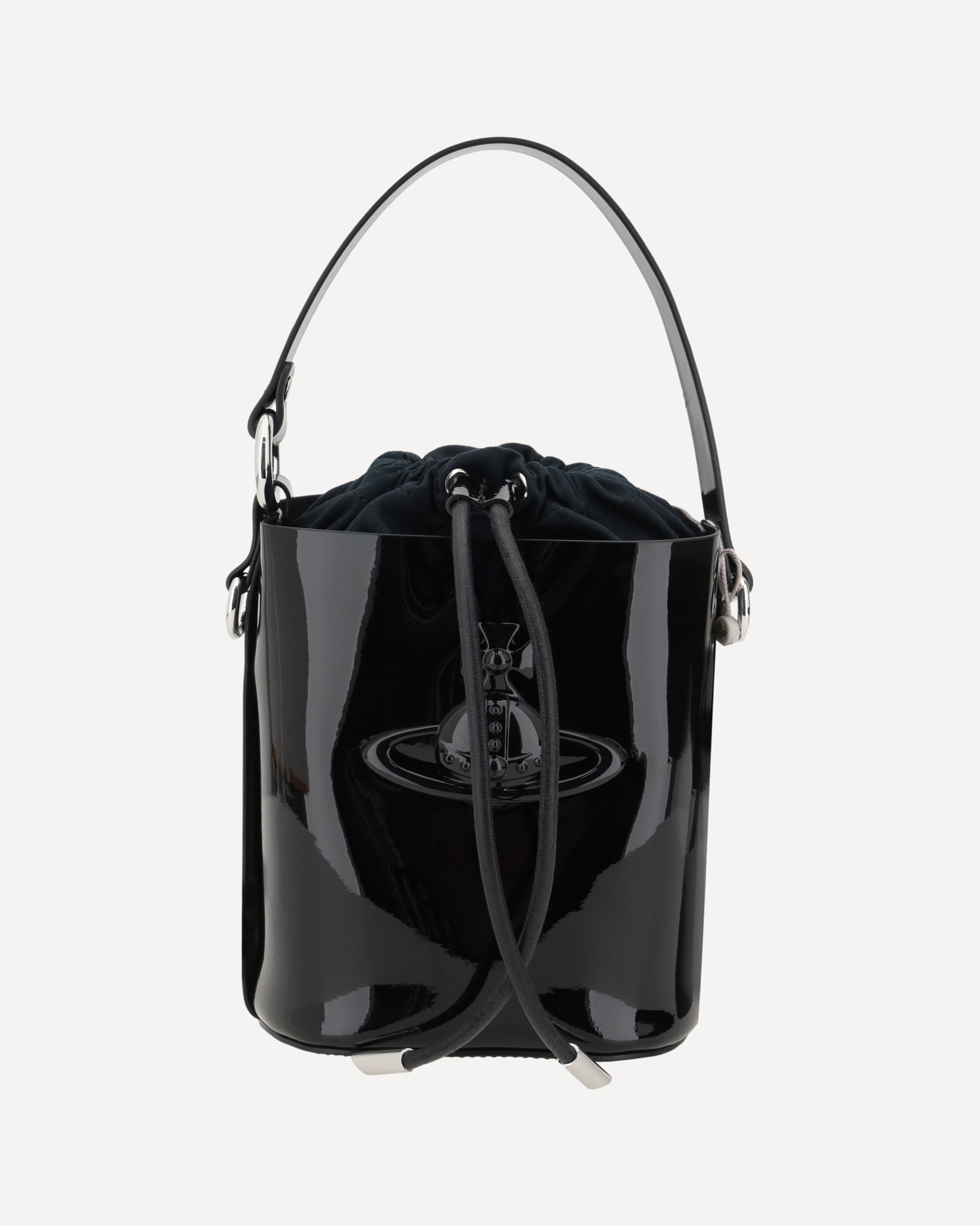 VIVIENNE WESTWOOD Daisy Drawstring Bucket Bag BLACK | Base Blu