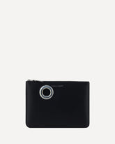 Silver Eyelet Coin Purse - BLACK | Base Blu