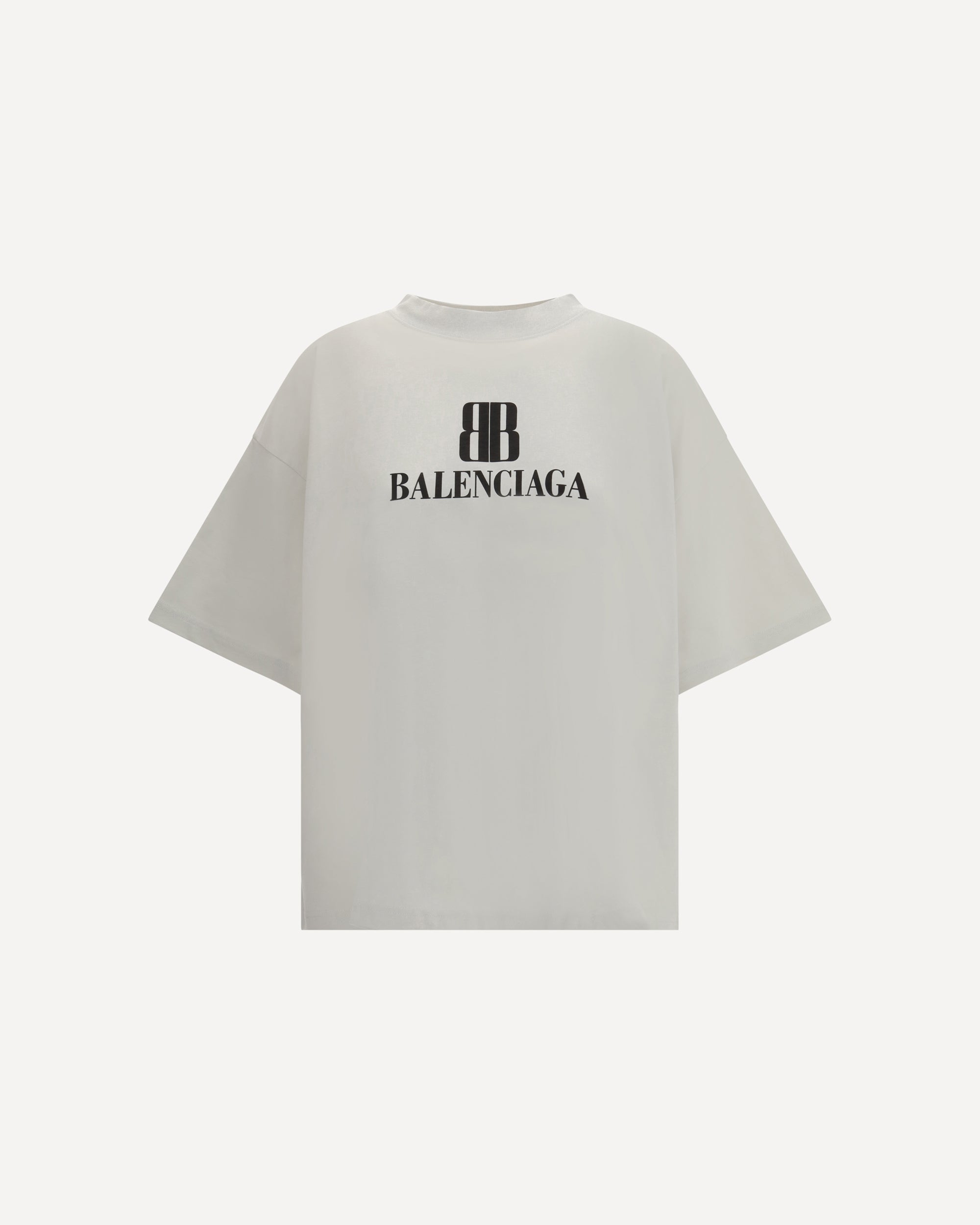 BALENCIAGA Logo T-Shirt GREY | Base Blu