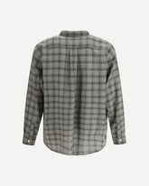 Oversized virgin wool Shirt - MULTICOLOUR | Base Blu