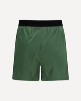Stretch silk satin PJ Shorts - GREEN | Base Blu