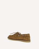 Suede Grace Loafers - BROWN | Base Blu