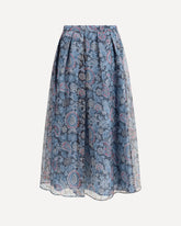 Printed long Skirt - MULTICOLOUR | Base Blu