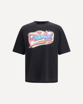 Graphic print T-shirt - BLACK | Base Blu