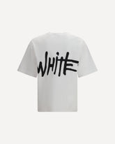 Spray Logo Skate T-shirt - WHITE | Base Blu