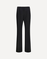 Pantaloni sartoriali slim fit in twill di lana stretch - NERO | Base Blu