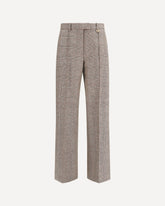 Tailored linen and wool-blend Pants - BEIGE | Base Blu