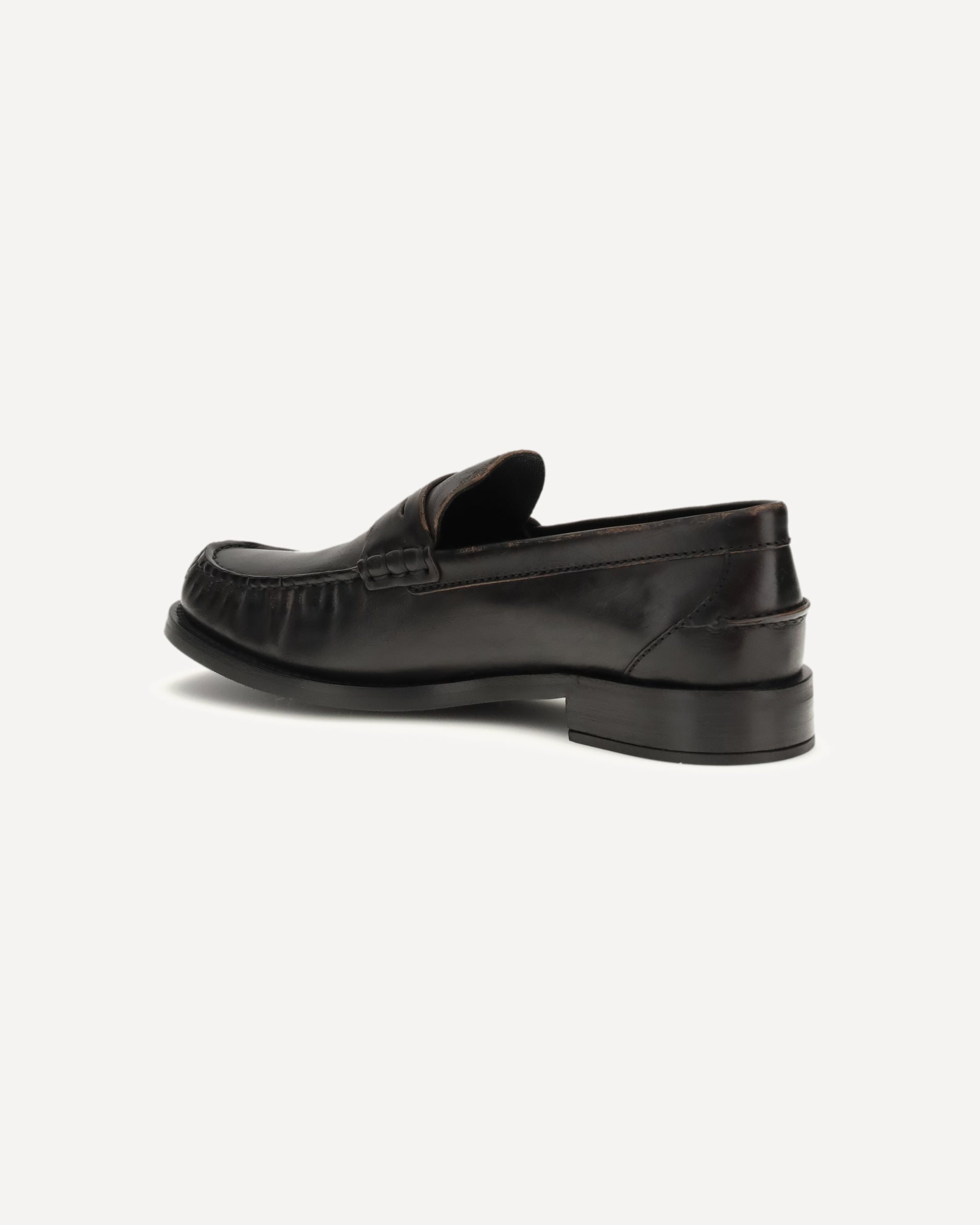 PRADA Leather Loafers BLACK | Base Blu