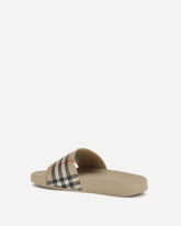 Check Slippers - BEIGE | Base Blu