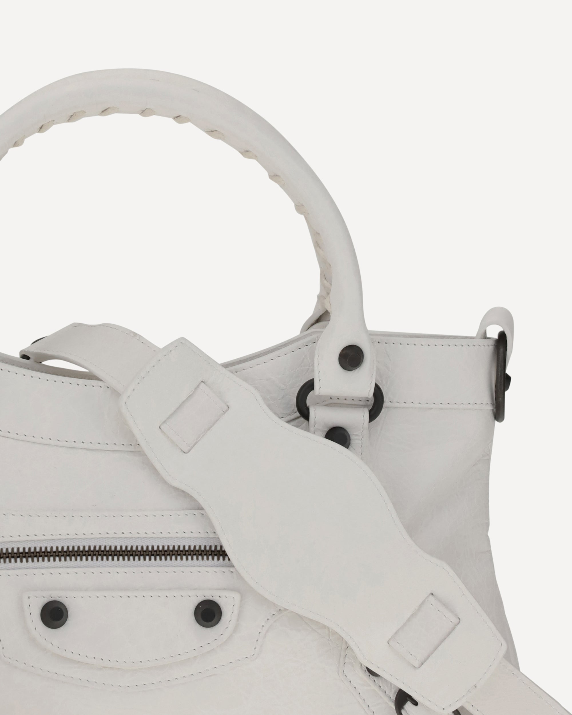BALENCIAGA Le City First Handbag WHITE | Base Blu