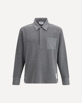 Long sleeve Polo Shirt - GREY | Base Blu