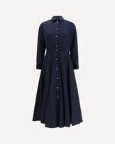 Long flared Dress - BLUE | Base Blu