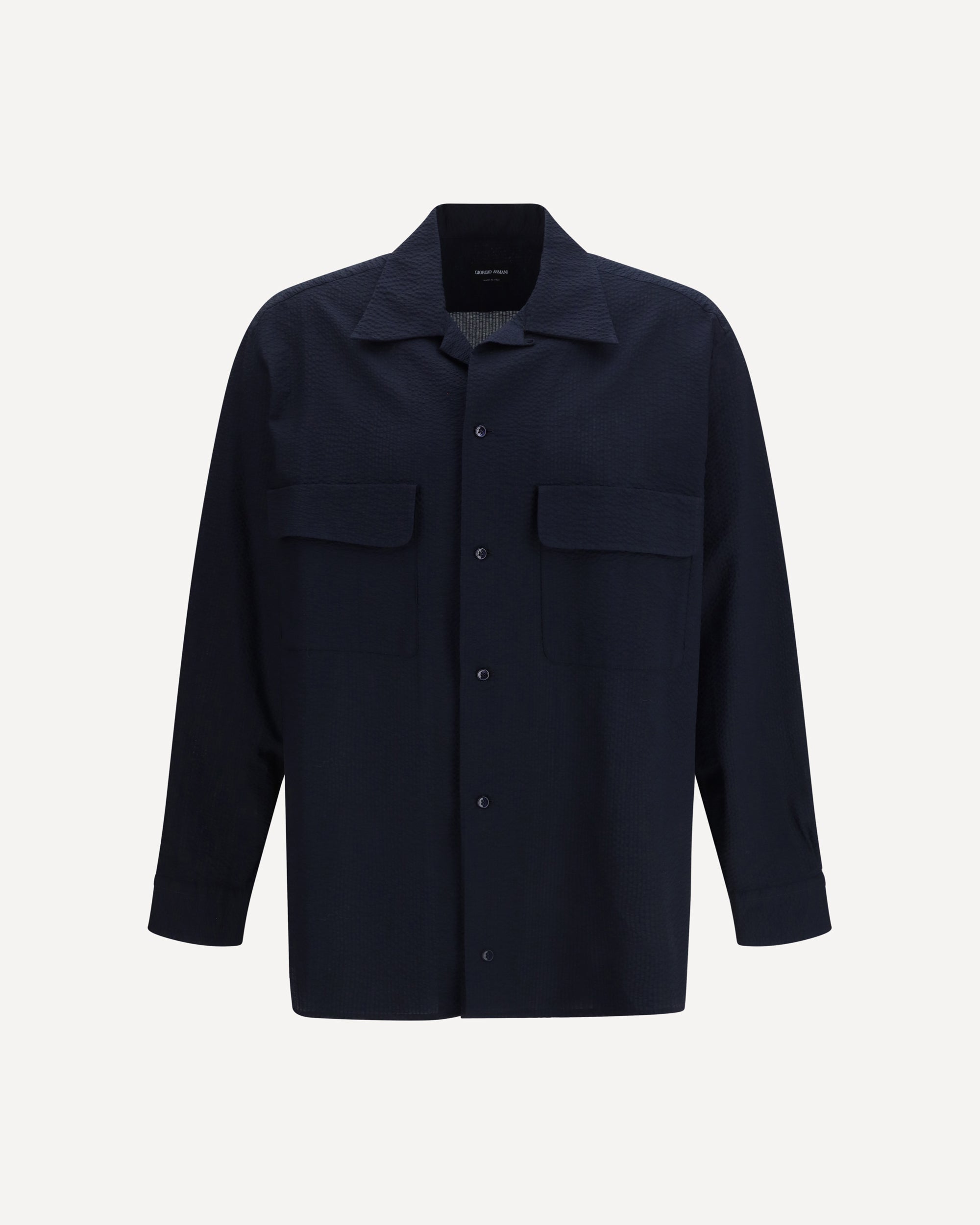 Giorgio Armani Blue Cotton Shirt