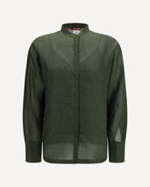 Baldi ramié canvas Shirt - KHAKI  | Base Blu