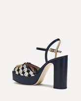 VLogo Signature platform Sandals - BLUE | Base Blu