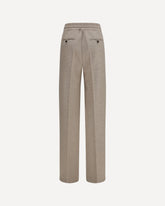Pantaloni con coulisse in cashmere - BEIGE | Base Blu