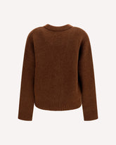 Ami de Coeur Cardigan in alpaca - BROWN | Base Blu