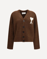 Ami de Coeur Cardigan in alpaca - BROWN | Base Blu