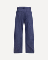 Shiny Taffeta Trousers - BLUE | Base Blu