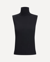 Top Piuma in maglia - NERO | Base Blu