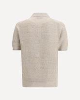 Cotton Polo Sweater - BEIGE | Base Blu