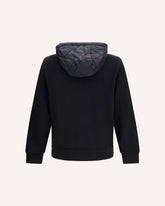 Hooded zip-up Sweatshirt - BLACK | Base Blu