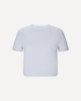 Cotton T-shirt with logo - WHITE | Base Blu