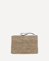 Raffia Ampy Pouch - BEIGE | Base Blu
