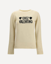 Chez Valentino wool Sweater - CREAM | Base Blu
