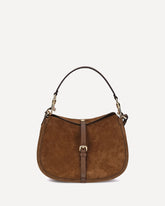 Borsa a Spalla Pony in pelle scamosciata - MARRONE | Base Blu