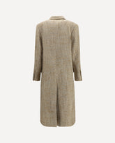 Pilda Herringbone wool-blend Coat - BEIGE | Base Blu