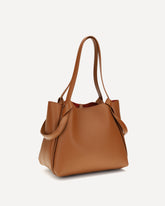 Small Bettina Tote Bag - BROWN | Base Blu