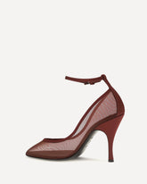 Nude Mesh Pumps - BORDEAUX | Base Blu