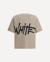 Spray Logo Skate T-shirt - BEIGE | Base Blu