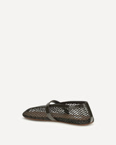 Ballerine in rete - KAKI  | Base Blu