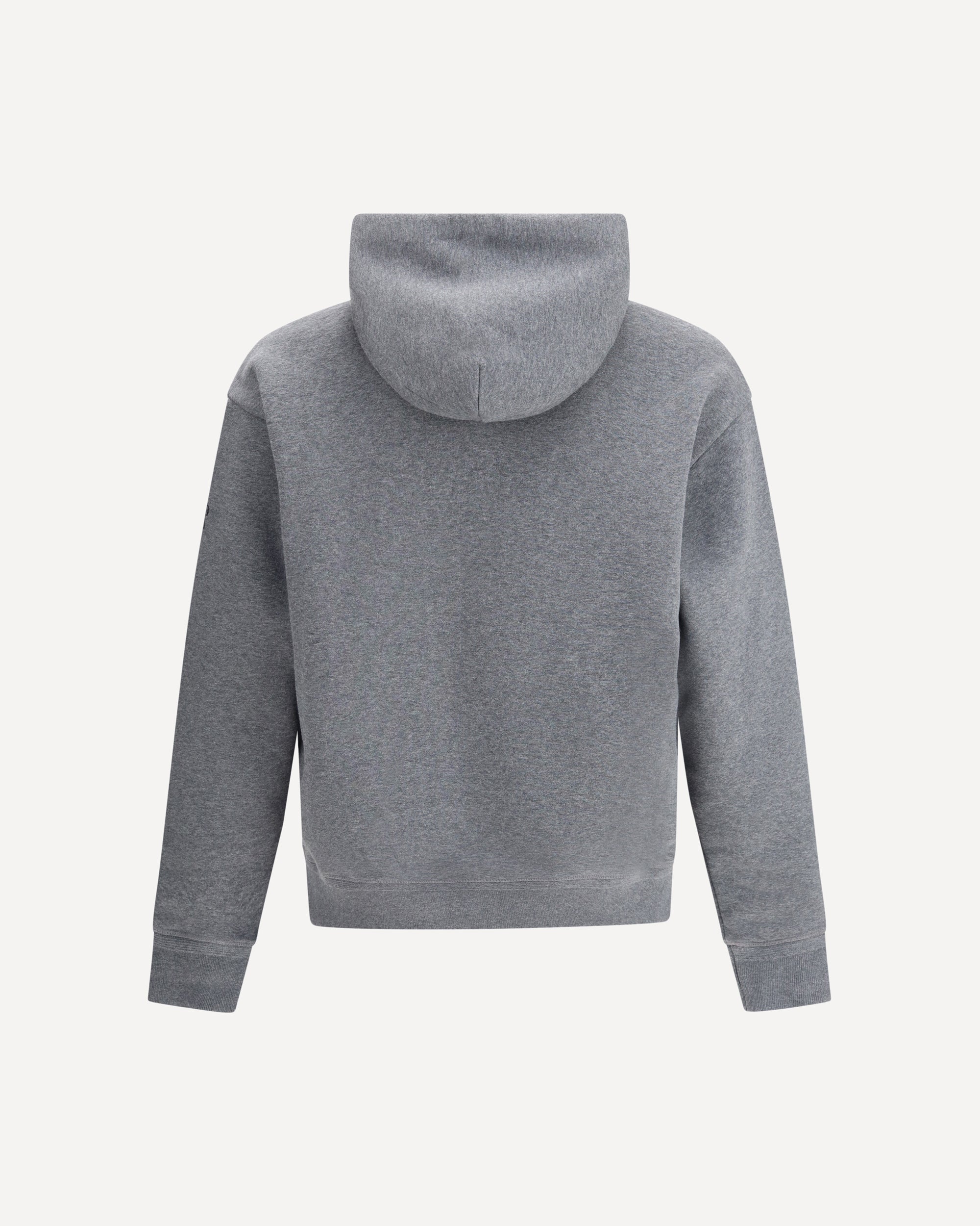 MONCLER GRENOBLE Mountain-logo Hoodie Sweater GREY | Base Blu