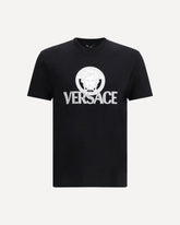 T-shirt in cotone con logo - NERO | Base Blu