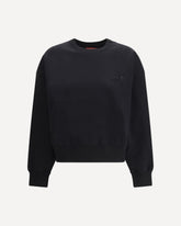 Brushed cotton jersey Sweatshirt - BLACK | Base Blu