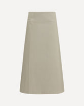 Bonded cotton Skirt - GREEN | Base Blu
