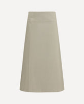 Bonded cotton Skirt - GREEN | Base Blu